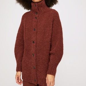 Wilfred Oversized Alpaca Cardigan, size medium